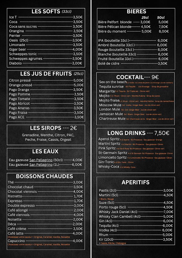 Café les Glaciers - Menu Image 1