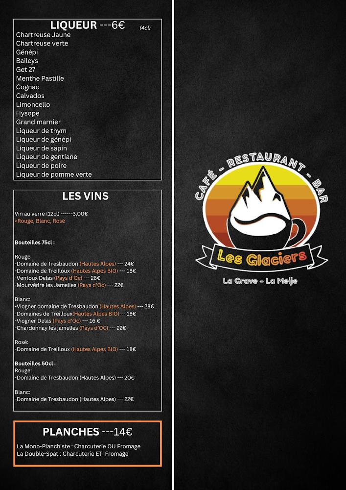 Café les Glaciers - Menu Image 2